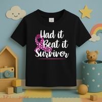 Had It Beat It Survivor Breast Cancer Toddler T-Shirt thumb 3
