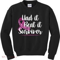 Had It Beat It Survivor Breast Cancer Kids Sweatshirt thumb 0
