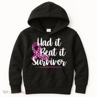 Had It Beat It Survivor Breast Cancer Kids Hoodie thumb 0