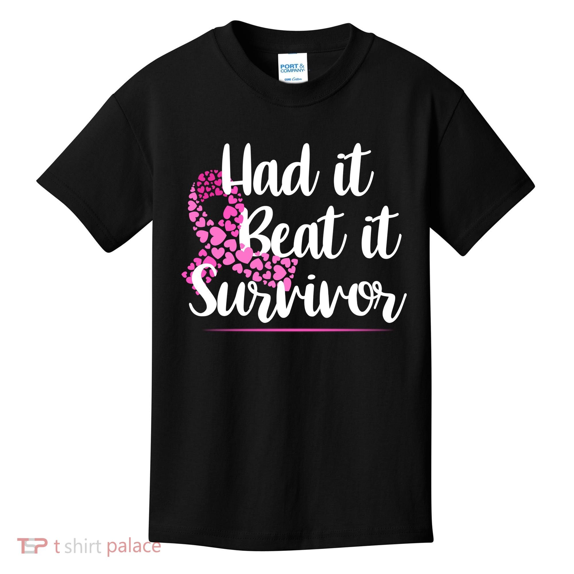 Had It Beat It Survivor Breast Cancer Kids T-Shirt