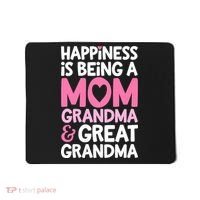 Happiness Is Being A Mom Grandma And Great Grandma Mother Mousepad thumb 0
