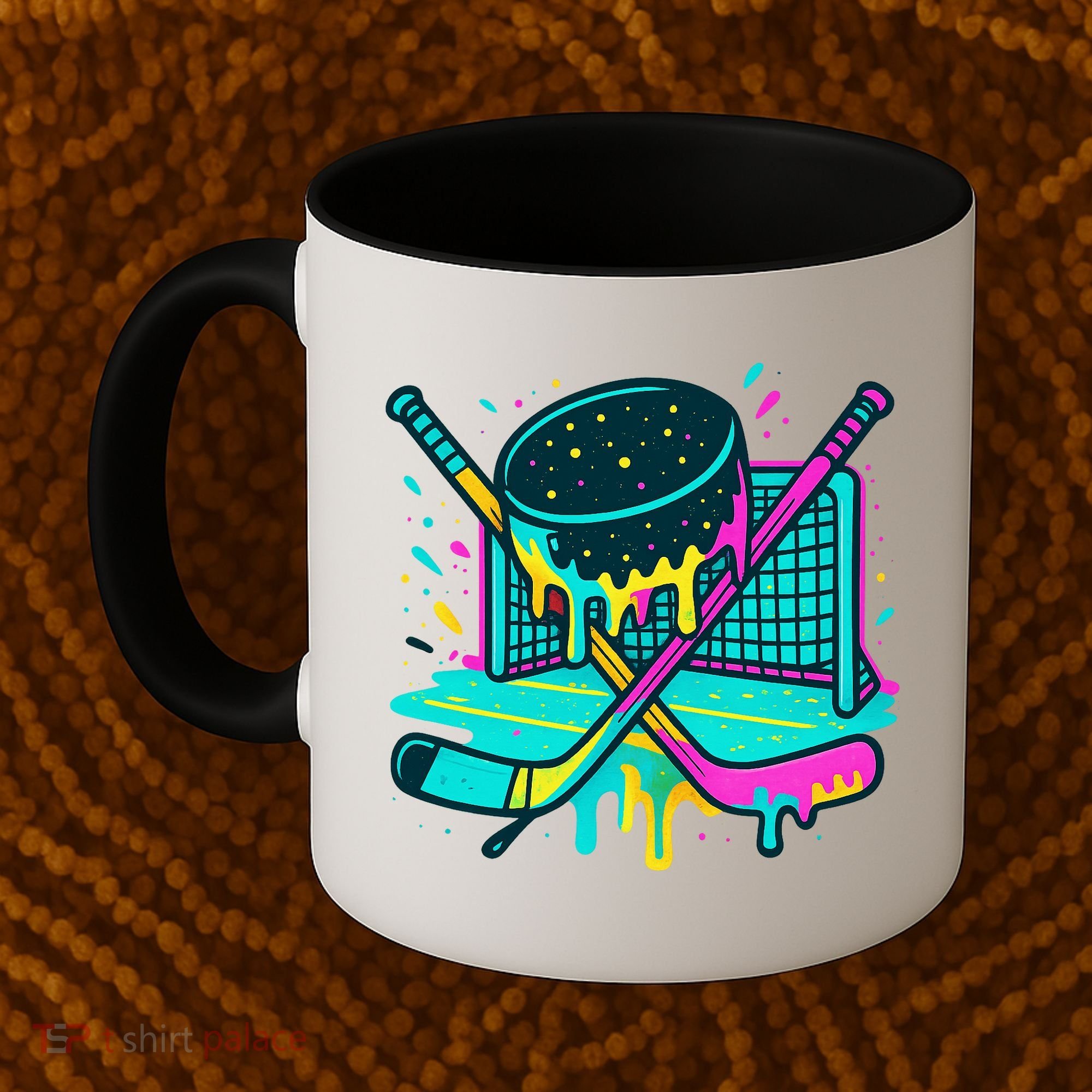 Hockey Ice Cream Drip Coffee Mug