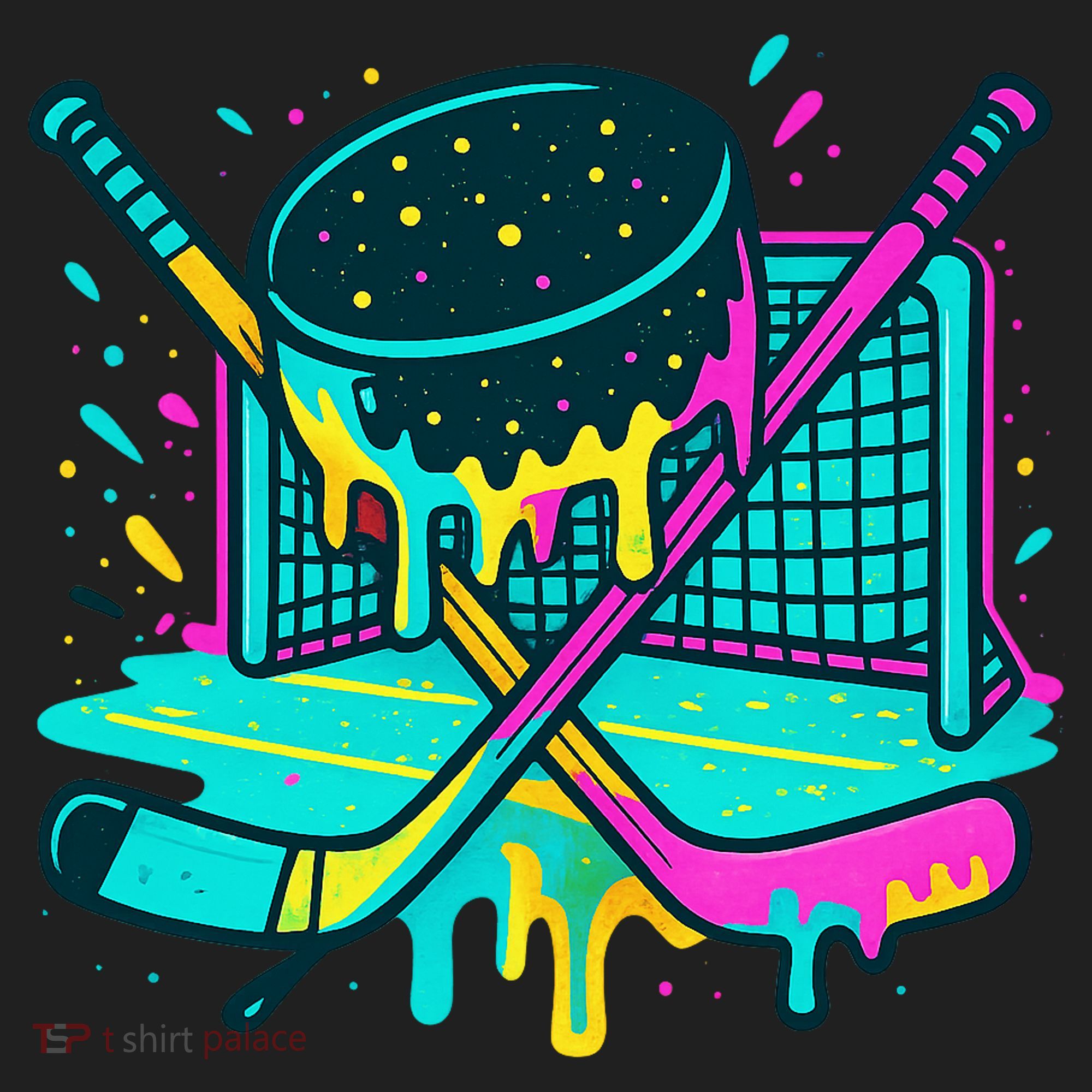 Hockey Ice Cream Drip Tumbler