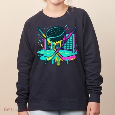 Hockey Ice Cream Drip Women's Sweatshirt