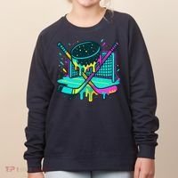 Hockey Ice Cream Drip Women's Sweatshirt thumb 0