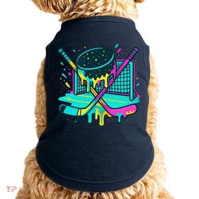 Hockey Ice Cream Drip Doggie Tank