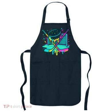 Hockey Ice Cream Drip Apron