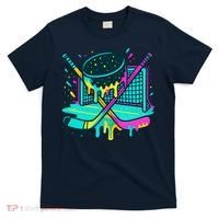 Hockey Ice Cream Drip T-Shirt thumb 0