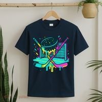 Hockey Ice Cream Drip T-Shirt thumb 2