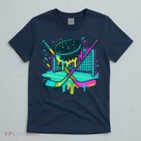 Hockey Ice Cream Drip T-Shirt thumb 5