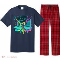 Hockey Ice Cream Drip Pajama Set thumb 0