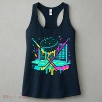 Hockey Ice Cream Drip Women's Tank Top thumb 3