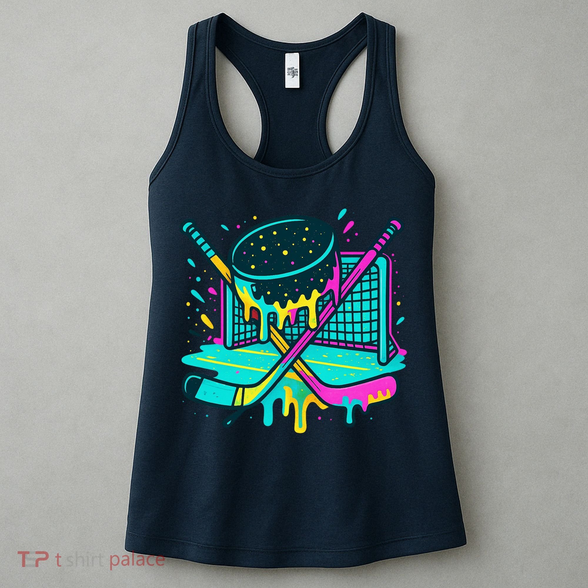 Hockey Ice Cream Drip Women's Tank Top