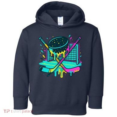 Hockey Ice Cream Drip Toddler Hoodie