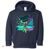 Hockey Ice Cream Drip Toddler Hoodie thumb 0