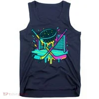 Hockey Ice Cream Drip Tank Top thumb 0