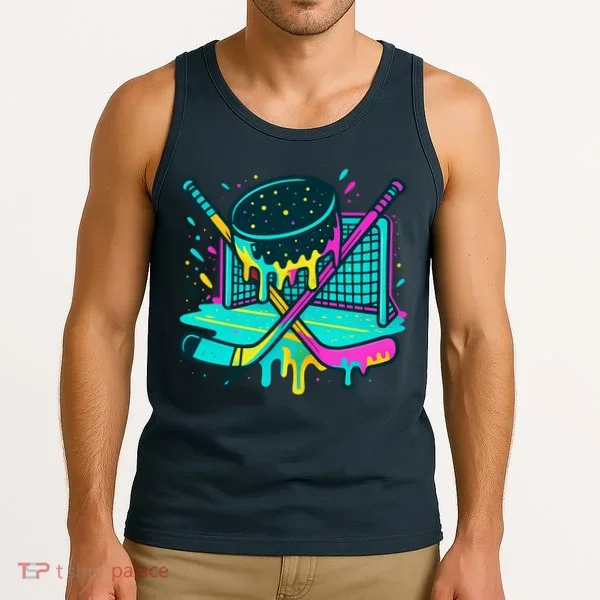 Hockey Ice Cream Drip Tank Top