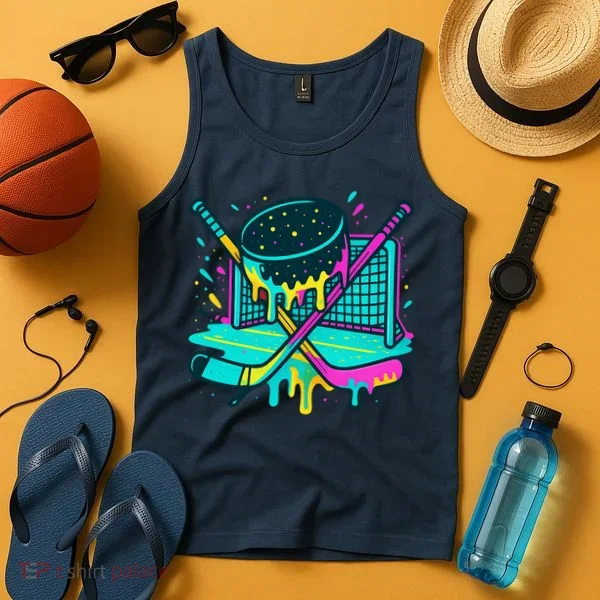Hockey Ice Cream Drip Tank Top