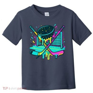 Hockey Ice Cream Drip Toddler T-Shirt