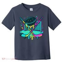 Hockey Ice Cream Drip Toddler T-Shirt thumb 0