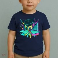 Hockey Ice Cream Drip Toddler T-Shirt thumb 2