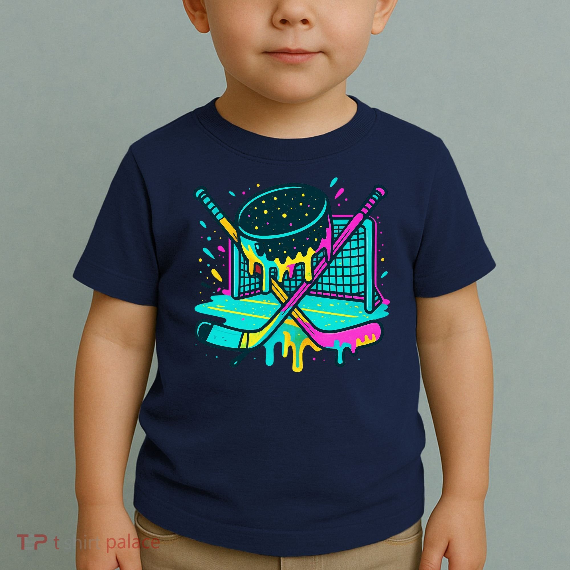 Hockey Ice Cream Drip Toddler T-Shirt