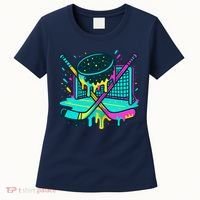 Hockey Ice Cream Drip Women's T-Shirt thumb 0