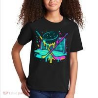 Hockey Ice Cream Drip Kids T-Shirt thumb 2