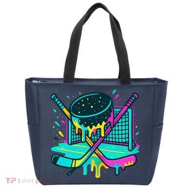 Hockey Ice Cream Drip Tote Bag
