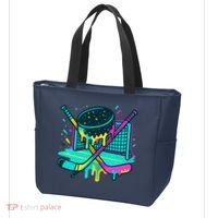 Hockey Ice Cream Drip Tote Bag thumb 3