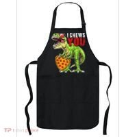 Heart I Chews You T Rex Dinosaur Pizza Valentine's Day Apron thumb 0
