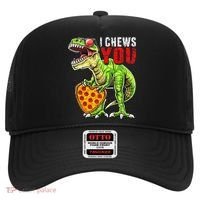 Heart I Chews You T Rex Dinosaur Pizza Valentine's Day Hat thumb 0
