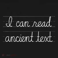 Handwriting I Can Read Ancient Text Funny Cursive Writing Gift Bucket Hat thumb 4