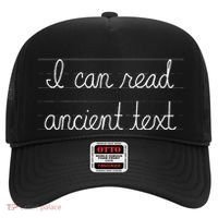Handwriting I Can Read Ancient Text Funny Cursive Writing Gift Hat thumb 0