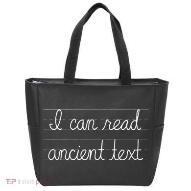 Handwriting I Can Read Ancient Text Funny Cursive Writing Gift Tote Bag