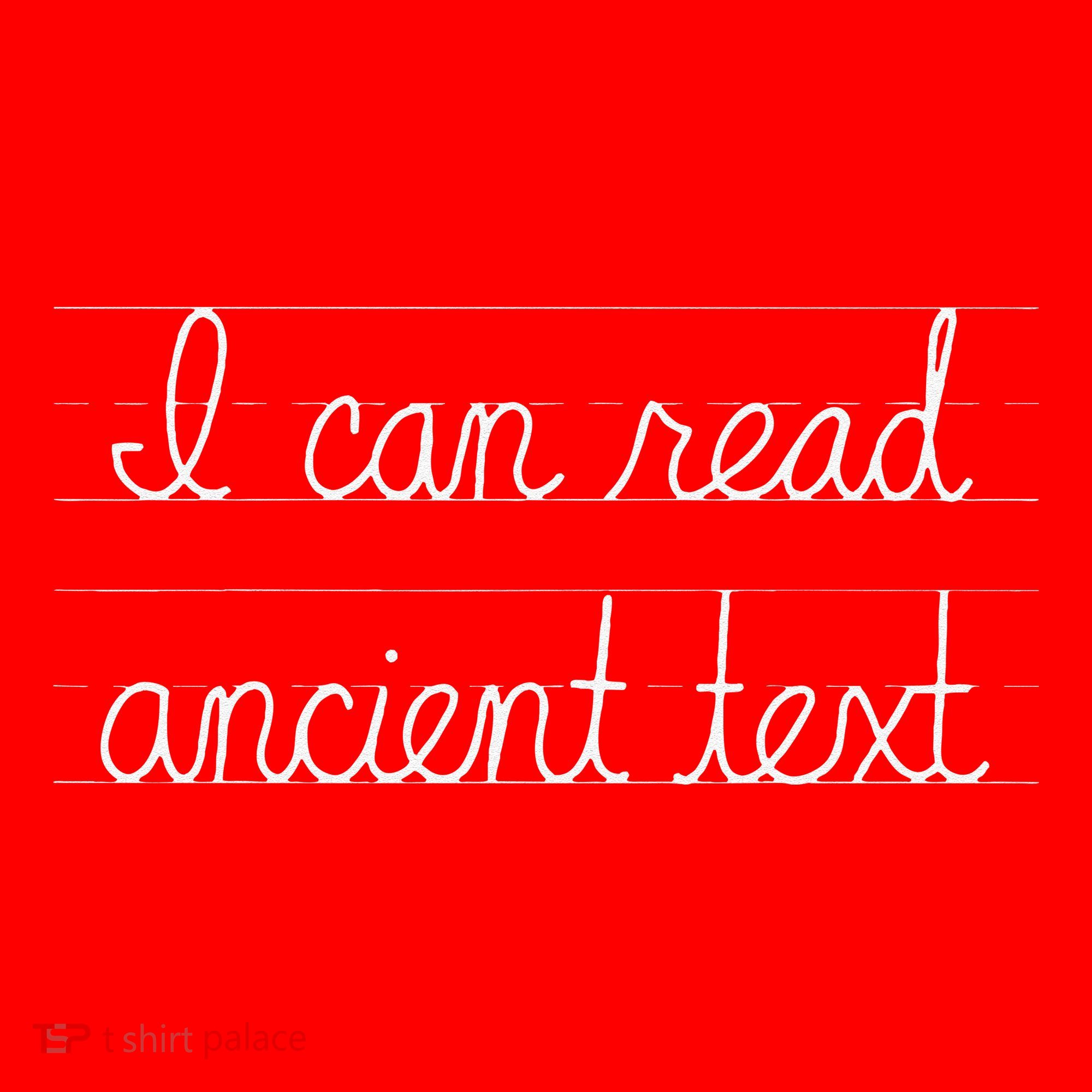 Handwriting I Can Read Ancient Text Funny Cursive Writing Gift Santa Hat