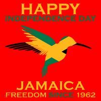 Happy Independence Day Jamaica Freedom Since 1962 Santa Hat thumb 1