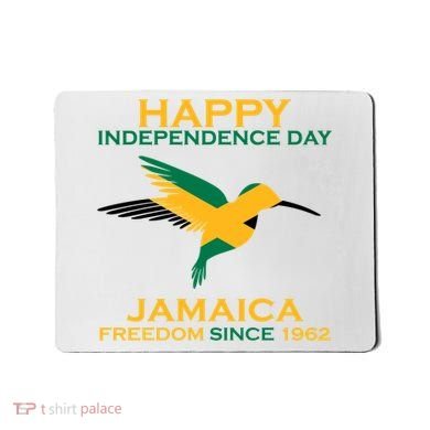 Happy Independence Day Jamaica Freedom Since 1962 Mousepad