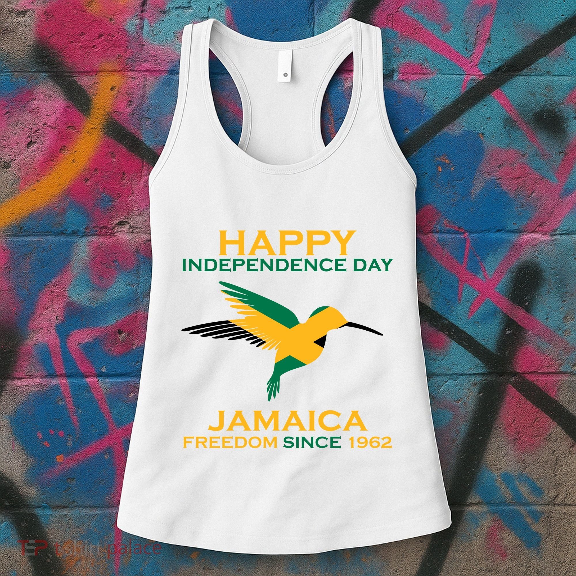 Happy Independence Day Jamaica Freedom Since 1962 Women's Tank Top