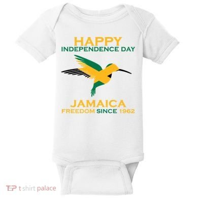 Happy Independence Day Jamaica Freedom Since 1962 Baby Bodysuit
