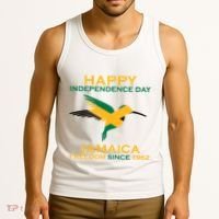 Happy Independence Day Jamaica Freedom Since 1962 Tank Top thumb 3