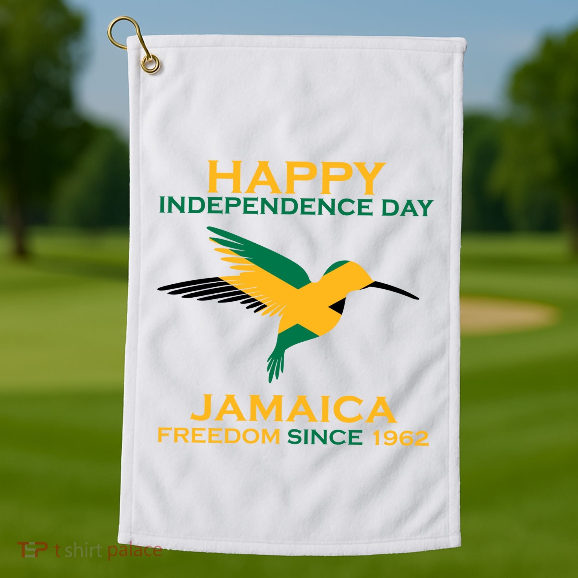 Happy Independence Day Jamaica Freedom Since 1962 Golf Towel