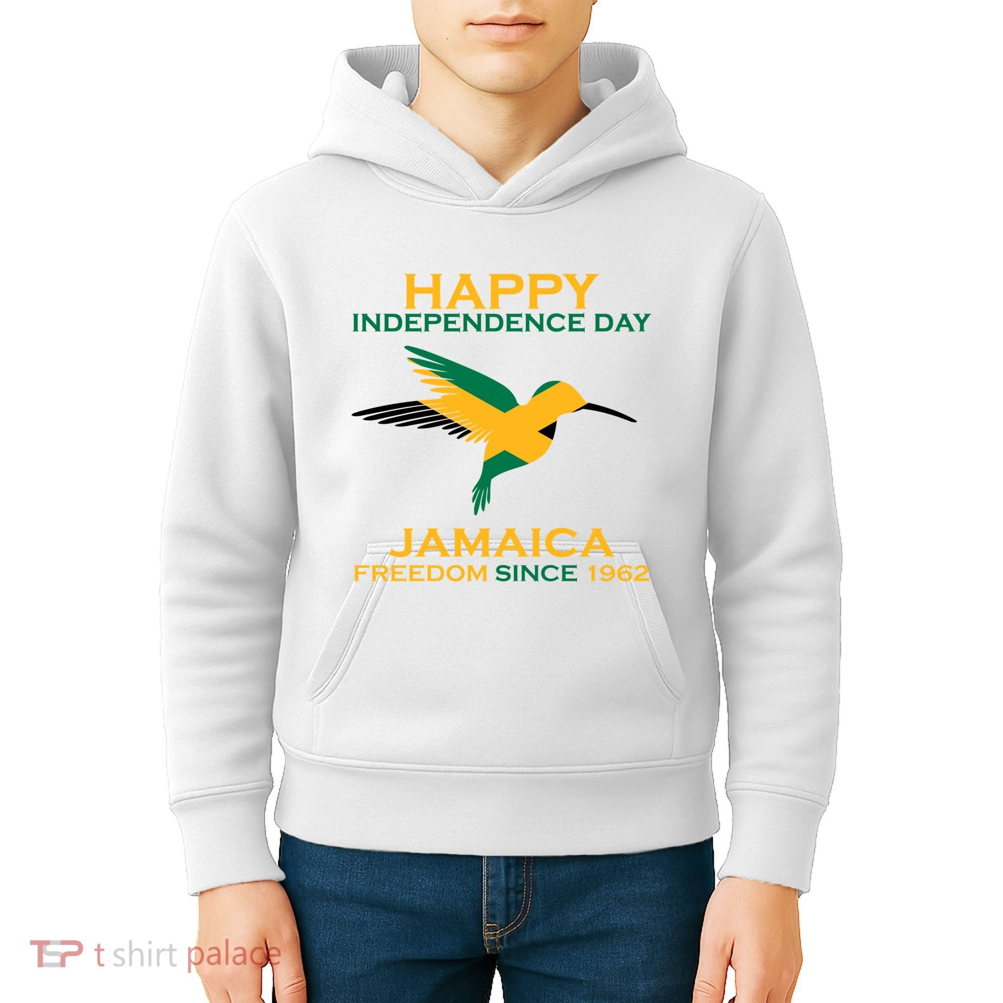 Happy Independence Day Jamaica Freedom Since 1962 Kids Hoodie