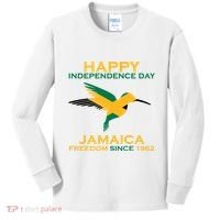 Happy Independence Day Jamaica Freedom Since 1962 Kids Long Sleeve Shirt thumb 0