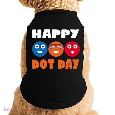 Happy International Dot Day Cute Colorful Dots Doggie Tank