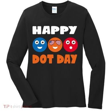 Happy International Dot Day Cute Colorful Dots Women's Long Sleeve Shirt