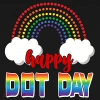 Happy International Dot Day Rainbow Clouds Bucket Hat thumb 4