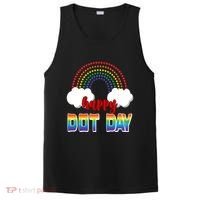 Happy International Dot Day Rainbow Clouds PosiCharge Competitor Tank thumb 0