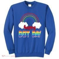 Happy International Dot Day Rainbow Clouds Sweatshirt thumb 0