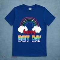 Happy International Dot Day Rainbow Clouds T-Shirt thumb 5
